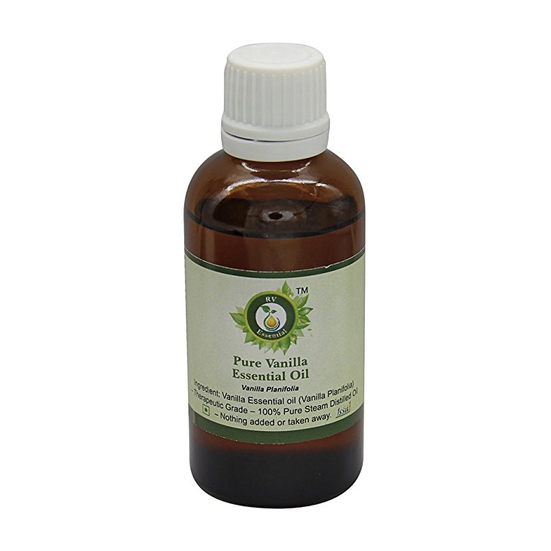 R V Essential Pure Vanilla Essential Oil 30ml (1.01oz)- Vanilla Planifolia (100% Pure and Natural Therapeutic Grade)