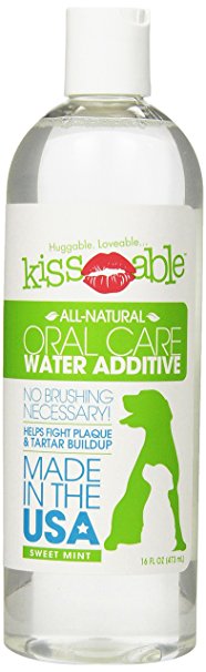KissAble Oral Care Water Additive for Pets, 16-Ounce