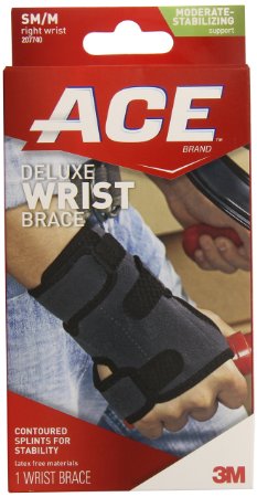 ACE Deluxe Wrist Brace, Right, Small/Medium