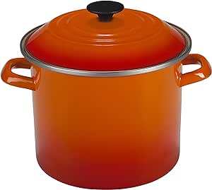 Le Creuset Enamel On Steel Stockpot, 8 qt., Flame