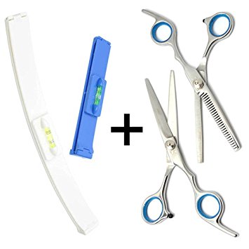 LKE Haircutting Hairstyling Salon DIY Cutting Tools Kit Cutting Your Own Hair at home