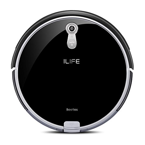 ILIFE A8 Robotic Vacuum Cleaner Camera Navigation i-Voice, One size, Brilliant Black