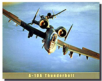 Aviation Wall Decor Picture Airforce A-10A Thunderbolt Airplane Vintage Art Print Poster (16x20)