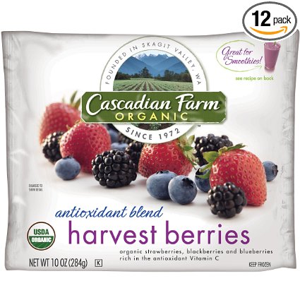 Cascadian Farm Organic Harvest Berries, 10 Ounce -- 12 per case.