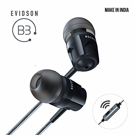 Evidson Audio B3 In-Ear Earphones with MIC (Black)