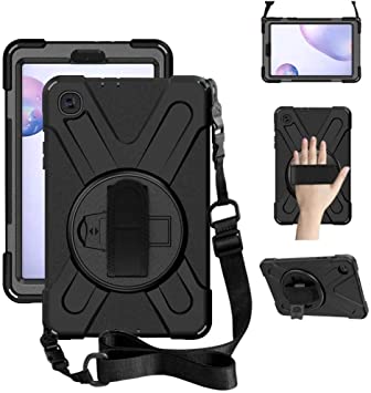 ZenRich Galaxy Tab A 8.4 Case (2020), SM-T307/SM-T307U Case with Kickstand Hand Strap and Shoulder Strap zenrich Heavy Duty Shockproof Case for Samsung Galaxy Tab A 8.4 T307 Verizon /Sprint (Black