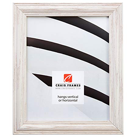 Craig Frames 440WW 20 by 30-Inch Picture Frame, Wood Grain Finish, 1.265-Inch Wide, Whitewash