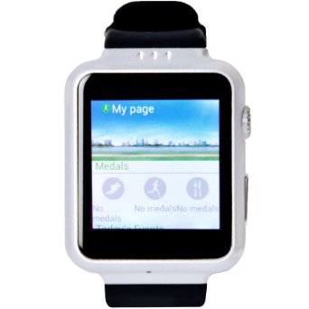 Karacus Zeta Smart Watch Phone With Android Kitkat OS And Simcard Slot Silver