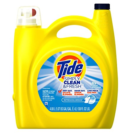 Tide Simply Clean & Fresh Refreshing Breeze Liquid Laundry Detergent, 138 Fl Oz (1) (1)