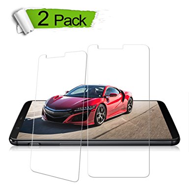 [2-Pack] OnePlus 5T Screen Protector, Auideas Tempered Glass Screen Protector [0.25mm, 3D] [9H Hardness] [Crystal Clear] [Bubble Free] for OnePlus 5T