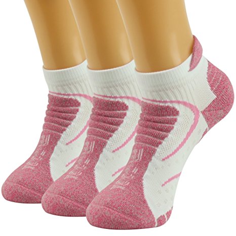 Facool Women's Coolmax Athletic Cushion Hiking Camping Running Walking Ankle Socks 3/6 Pairs