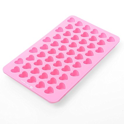 Xcellent Global Mini Heart Shape Silicone Ice Cube / Chocolate Mold Pink M-HG011