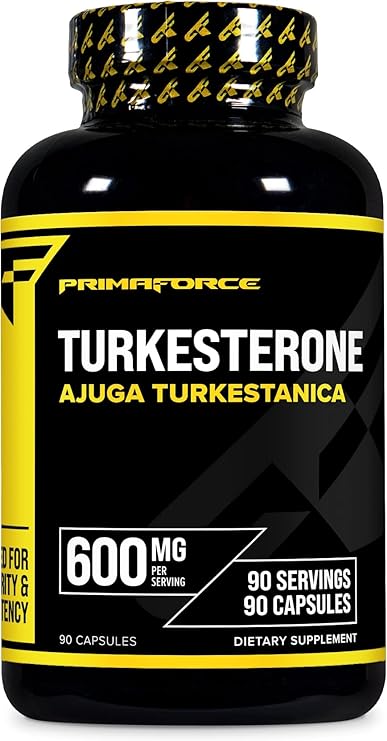 Primaforce Turkesterone 600mg, 90 Capsules - Non-GMO & Gluten Free Supplement