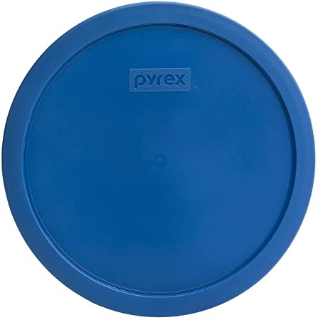 Pyrex 7401-PC 3 Cup Lake Blue Round Plastic Lid (1, Lake Blue)