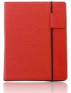 splash RAINDROP Leather Case for The New iPad 3 and iPad 2 with Glider Stylus and Masque Screen Protector, Red (IPD3RDRPRD)