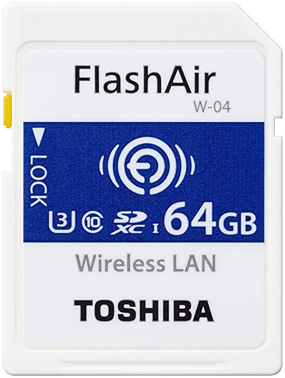 Toshiba FlashAir W-04 64 GB SDXC Class 10 Memory Card