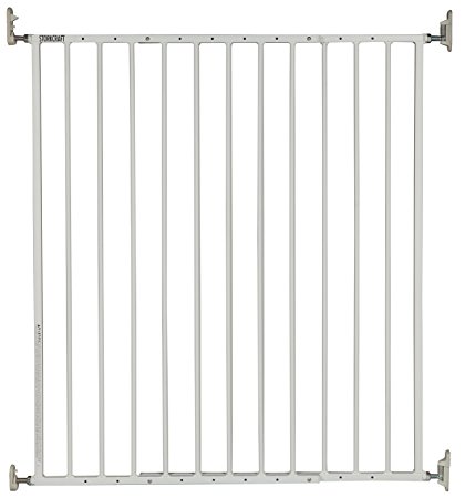 Stork Craft Easy Walk-Thru Tall Metal Safety Gate, White