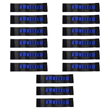 BCP 15 Pieces Toy Gun Accessories EVA Soft Bullets Gun Wrist Belt Band Strap Bandolier for Nerf N-strike Elite Series Blasters