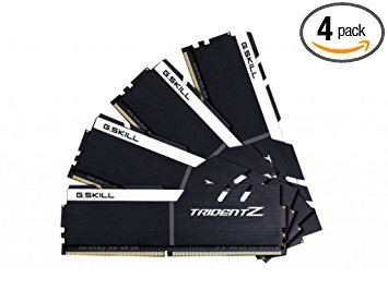 G.SKILL 32GB (4 x 8GB) TridentZ Series DDR4 PC4-25600 3200MHz For Intel X99 Platform Desktop Memory Model F4-3200C16Q-32GTZKW