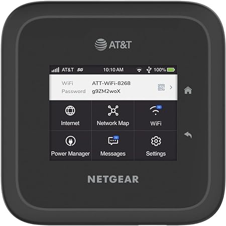 NETGEAR Nighthawk M6 Pro Mobile Hotspot 5G mmWave, 8Gbps, Unlocked, AT&T & T-Mobile, International Roaming, Portable WiFi Device for Travel, 5G Modem Wireless Router (MR6500) (Renewed)