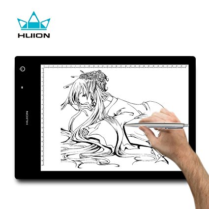 Huion LB4 Rechargeable Light Box Wireless Adjustable Lightness 17.7 Inch LED Tracing Artcraft Animation Quilting