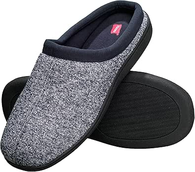 Hanes mens Memory Foam Indoor Outdoor Clog Slipper Shoe With Fresh Iq