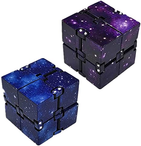 2 Pcs Infinity Cube for Stress Relief Fidget