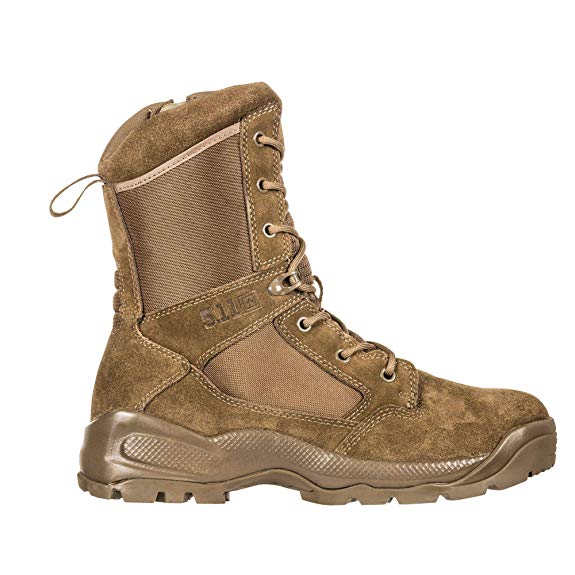 5.11 Men's ATAC 2.0 8" Tactical Side Zip Military Boot, Style 12393, Dark Coyote