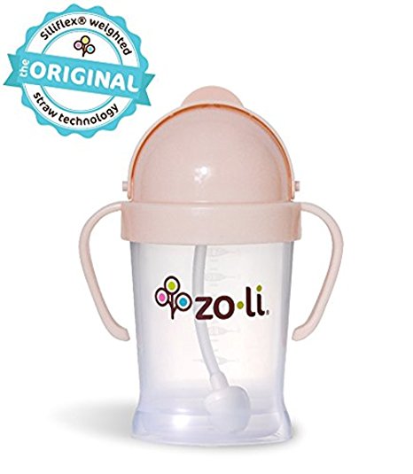 ZoLi BOT Straw Sippy Cup - 6 oz (Blush)