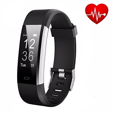Fitness Tracker Watch, bossblue Waterproof Heart Rate Monitor Activity Health Tracker Smart Bracelet with Pedometer Sleep Monitor Step Calorie Counter Sports Wristbands for iOS and Android