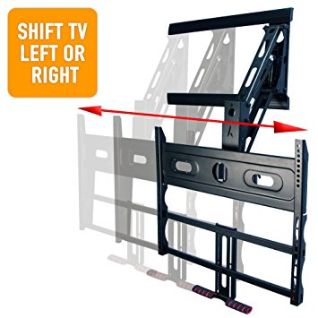 Pull Down TV Mount for Fireplace w/Vertical and Horizontal Adjustment (Aeon 50310 - 46-80" TVs)
