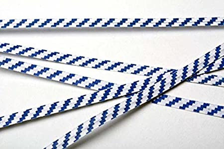 ClearBags Paper Striped Twist Ties (1000 Pack) (Standard (4"), Blue/White Striped)