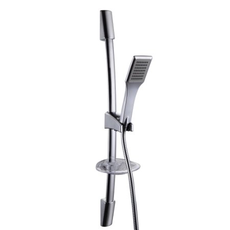 KES F221KP117 Single Function Hand Shower Head with Slide Bar Adjustable Polished Chrome