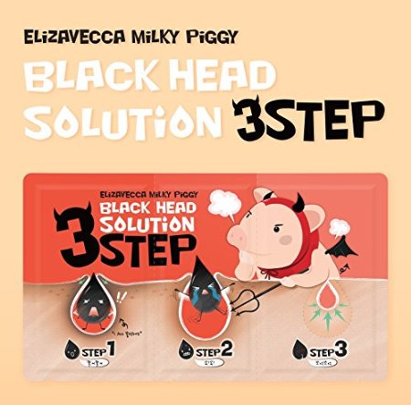 Elizavecca Milky Piggy Black Head 3 Step Solution Nose Pack (5pcs)