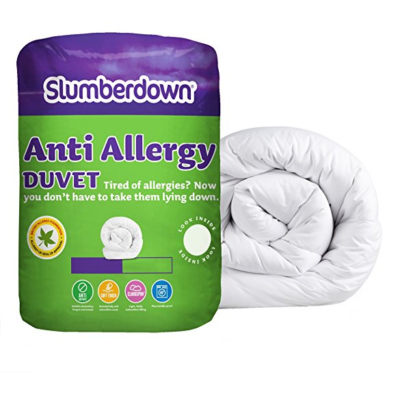 Slumberdown Anti Allergy 10.5 Tog Duvet - King Size, White