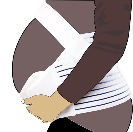 Fleetmedica Pregnancy Maternity Pregnancy Back & Bump Support Belt White Colour Size S, M, L , XL Or XXL (Large)