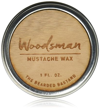 Woodsman Mustache Wax by The Bearded Bastard — Natural Mustache Wax (1 oz)