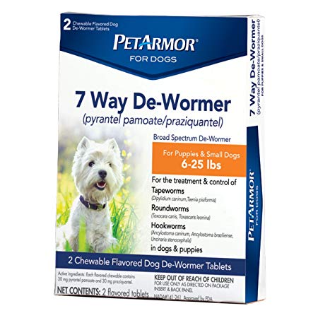 PETARMOR 05262 7 Way De-Wormer for Puppies and Small Dogs
