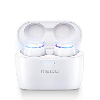 Meizu True Wireless Earphones,POP TW50 Bluetooth Headphones Wireless Earbuds Liberty Lite 15H Playtime With Wireless Charger,Touch Control,Noise Cancelling,Built-in Mic,Portable Wireless Charging Case