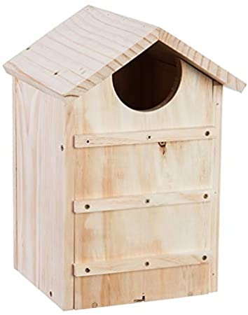 Evergreen Garden Screech Owl House Wooden Nesting Box