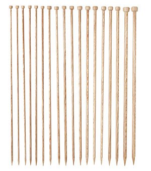 Knit Picks Straight Single Point Wood Knitting Needle Set US 4-11 (Sunstruck 14")