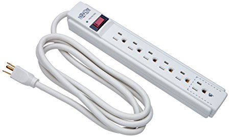 Tripp Lite 6 Outlet Surge Protector Power Strip 6ft Cord 790 Joules LED TAA & $20K INSURANCE (TLP606TAA)