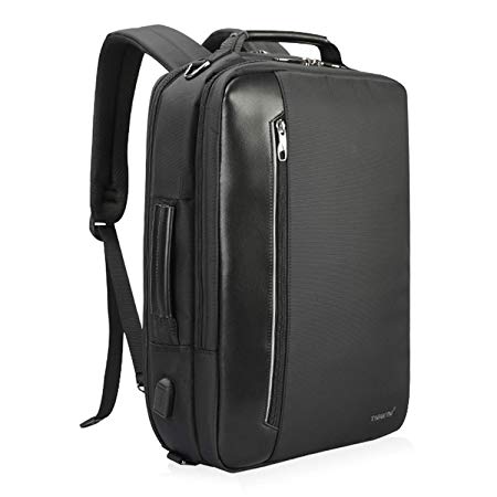 TIGERNU Briefcases for Men - Messenger Bag Backpack Hand Laptop Bag for Business College Travel – Black