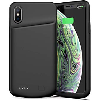 Battery Case for iPhone Xs/X / 10, 4000mAh Portable Rechargeable Charging Case Protective Extended Battery Pack Charger Case Compatible with iPhone Xs/X / 10 (5.8 inch) (Black)