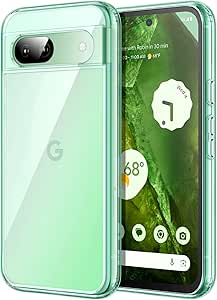 JETech Case for Google Pixel 8a 6.1-Inch 2024, Non-Yellowing Shockproof Bumper Protective Phone Cover, Anti-Scratch Hard PC Back (Mint)