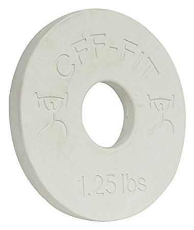 CFF 1.25 lb Competition Rubber Fractional Weight Plates - Pair