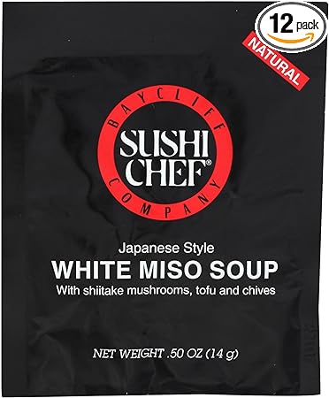 Sushi Chef Soup White Miso Japanese Style.5oz (Pack of 12)12