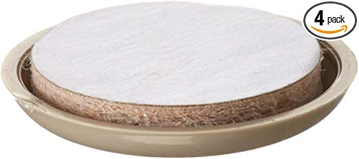 Shepherd Hardware 3943 1-1/2-Inch Adhesive, Round, Slide Glide Furniture Sliders, 4-Pack