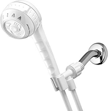 Waterpik Shower Head with Handheld Spray 1.8 GPM Original Massage, White, SM-451E