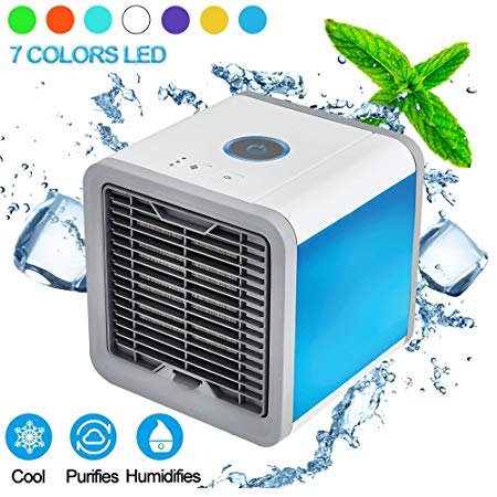 PLZ Air Conditioner Portable Air Conditioner Personal Space Air Cooler Mini Portable Space Air Conditioner, Portable Space Cooler for 45 Square Feet, Desk Table Fan for Office Home Outdoor